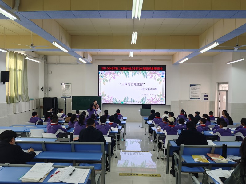 东凯实验学校开展初中语文学科习作课课堂质量调研活动